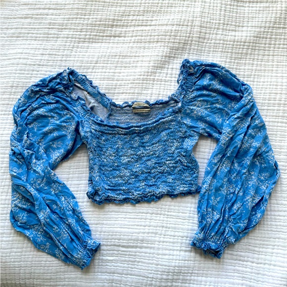 Floral Cropped Longsleeve 💙 - Picture 1 of 3